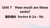 江西省初中英语七年级上册Unit7Howmucharethesesocks第四课时课件 人教新目标版