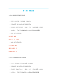 人教版小学四年级数学下册知识点精编