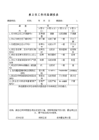 班主任工作问卷调查表