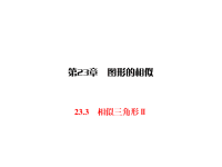 华师版九年级上册数学同步练习课件-第23章 图形的相似-23相似三角形Ⅱ