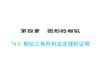 北师大版数学九年级上册同步课件-4第四章-4相似三角形判定定理的证明