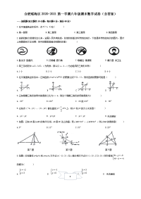 安徽合肥市瑶海区2020-2021学年第一学期八年级期末数学试卷（含答案）