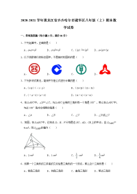 黑龙江省齐齐哈尔市建华区2020-2021学年人教版八年级（上）期末数学试卷  解析版