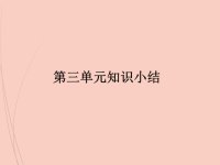人教部编版小学四年级下册语文第三单元知识小结（复习课件）
