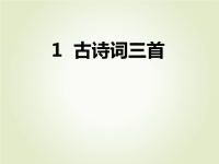 人教部编版小学四年级下册语文课后作业课件1 古诗词三首