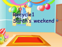 人教版PEP小学五年级下册英语教学课件-Recycle1 Sarah’s weekend