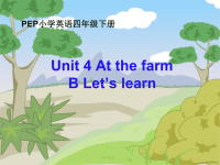人教版PEP小学四年级下册英语教学课件-Unit 4  B Lets learn(2)