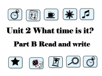 人教版PEP小学四年级下册英语教学课件-Unit 2 B Read and write