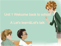 人教版PEP小学三年级下册英语教学课件-Unit 1 A Lets learn&Lets talk