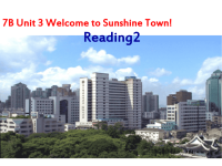译林版七年级下册英语课件-Unit 3 Welcome to Sunshine Town!  Reading 2