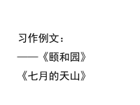 部编人教版语文 小学四年级下册教学课件习作例文