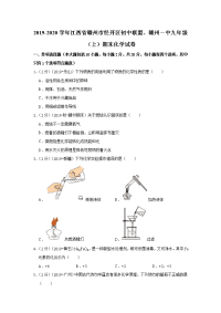 2019-2020学年江西省赣州市经开区初中联盟、赣州一中九年级（上）期末化学试卷