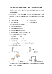 2019-2020学年福建省漳州市九年级（上）期末化学试卷