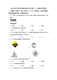 2019-2020学年山西省太原市九年级（上）期末化学试卷